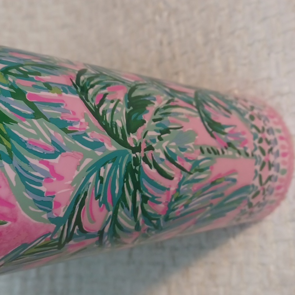 NWOT Lilly Pulitzer Palm Tree Tumbler - Picture 5 of 6